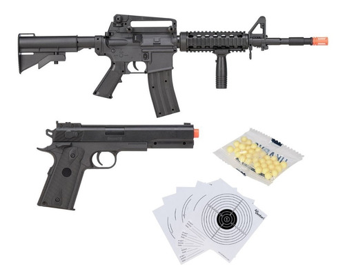 Combo Rifle M4 Airsoft Resorte M1911 Bbs 6mm Xtreme C