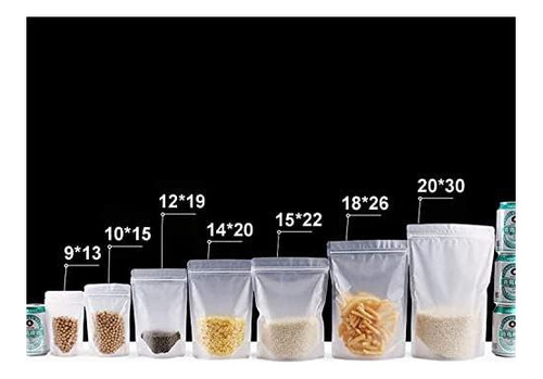 50 Bolsas De Comida Con Cremallera Con Cremallera Con De De