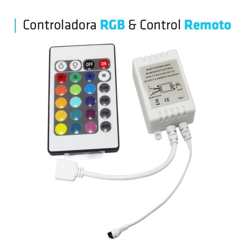 Controladora Led Tira Rgb 24 Teclas Control Remoto