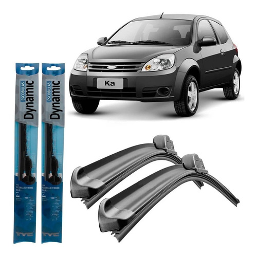 Juego Kit Escobillas Ford Ka 2008 2009 2010