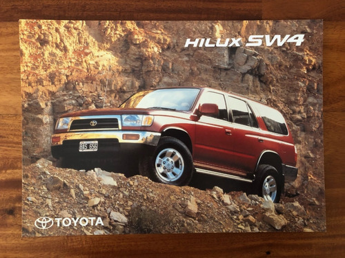 Folleto De Agencia Original Toyota Hilux Sw4 En Olivos - Zwt