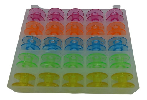 Imagen 2 de 2 de Kik 25 Carreteles Bobina Maquina Coser Familiar De Colores