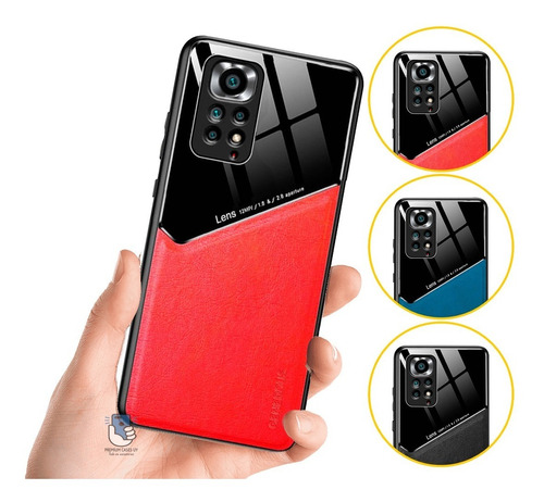 Protector Case Para Xiaomi Note 11 Pro Con Detalles En Cuero