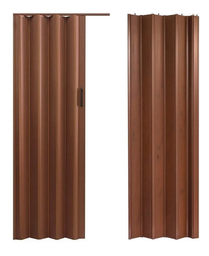 Imagen 1 de 9 de Puerta Plegadiza 70x200 Pvc Reforzada Cedro Abershop