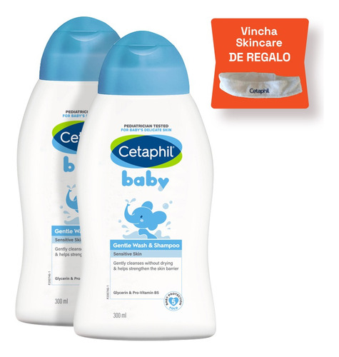 Combo X2 Baby Jabón Liquido Cetaphil 300ml