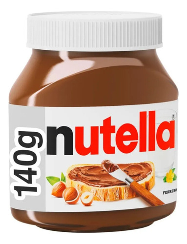 Creme De Avelã Nutella 140g - Kit Com 5 Potes