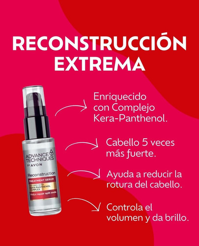 Sérum De Tratamiento Reconstrucción Extrema 30ml. Avon