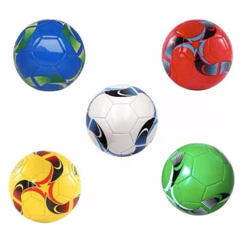 5 Balones D Futbol #5 Varios Colores Soccer Niños Juguetes