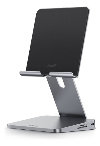 Anker 551 Usb C Hub P/ iPad 8 Em 1 Melhor Hub Stand P/ iPad Cor Prata