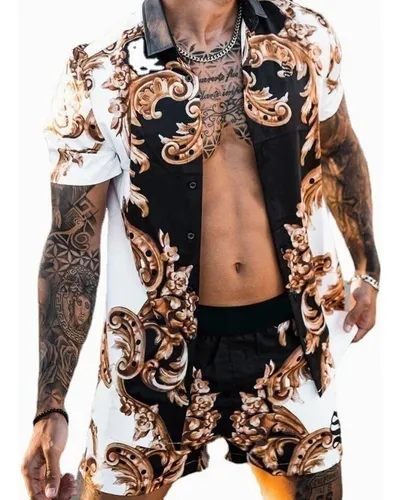 comprar - Conjunto De Camisas De Manga Corta De Impresión Hawaiana