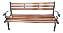 Comprar Bancos De Jardín Hierro Y Madera Barnizada Outzen