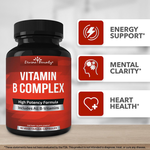 Divine Bounty Complejo B Super Vitaminas 90 Cápsulas