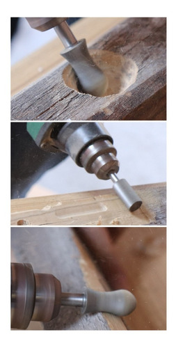 Fresa Acero Hcs 1/4 Tallar Pulir Madera Aluminio 12mm Unidad