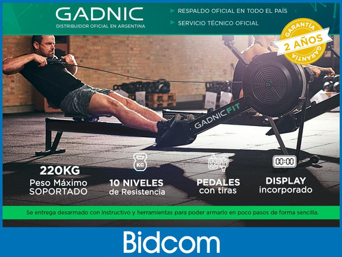 Simulador De Remo Aire Fitness Entrenamiento Gym Box Pro