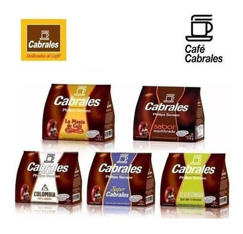12x Cafe Cabrales La Planta Hd1286 Philips Senseo Capsula