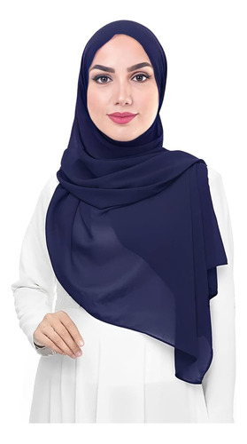 Pañuelo Para La Cabeza Hiyab De Chifón Premium Para Mujeres 