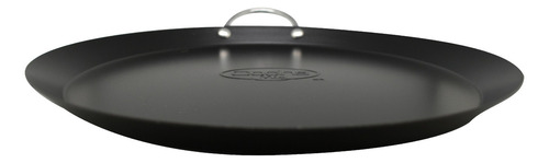 Comal Antiadherente Redondo 28cm Cocina Mía Color Negro
