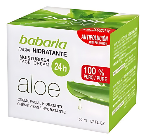 Crema Babaria Facial Hidratante Aloe 50 Ml