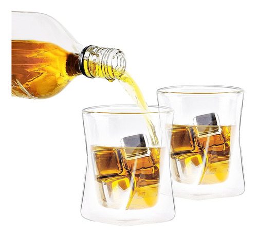 Ozeri Moderna Artisan Series 10 Oz Juego De Vasos De Whisky 