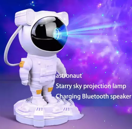 Astronauta Proyector Galaxia Estrellasluz Parlante Bluetooth