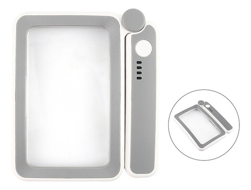 Lupa Recargable De 4x Para Lectura, Con 10 Luces Led