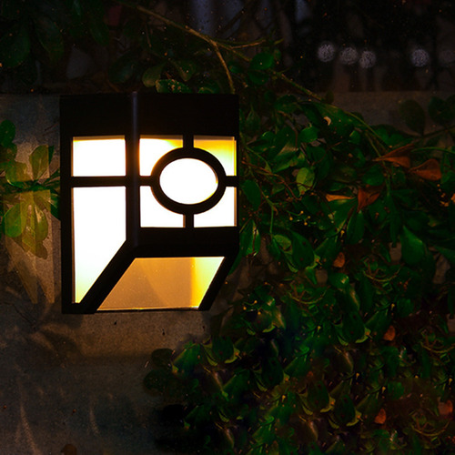 Lámpara Solar Led Decorativa Para Pared, Valla, Patio, Cuadr