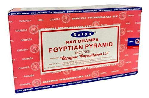 Incienso indio Satya con forma de pirámide egipcia de Massala, 12 unidades, 12 unidades