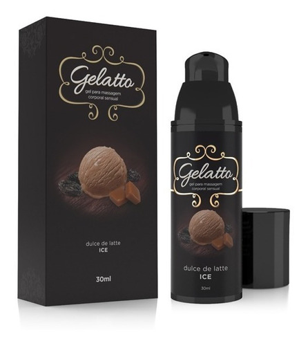 Gel Lubrificante Beijável Gelatto Dulce De Latte - 30ml