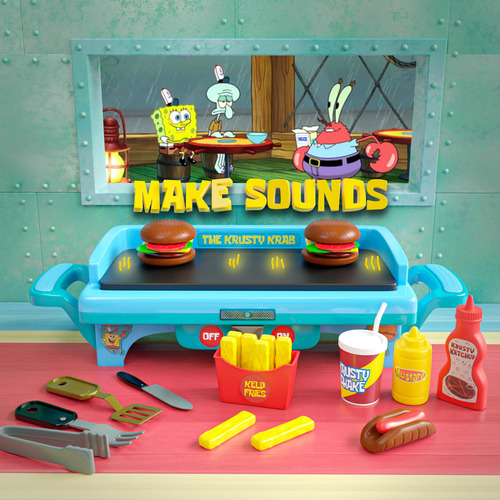 Set De Cocina Infantil Bob Esponja, Juego Y Juguetes. Color