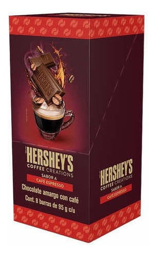 Chocolate Amargo Hershey's Con Café Espresso 95g - 8 Piezas Item_sku 1024504905000