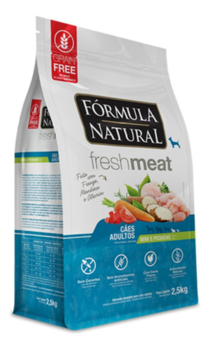 Fórmula Natural Fresh Meat Cães Adultos Mini E Pequeno 7kg