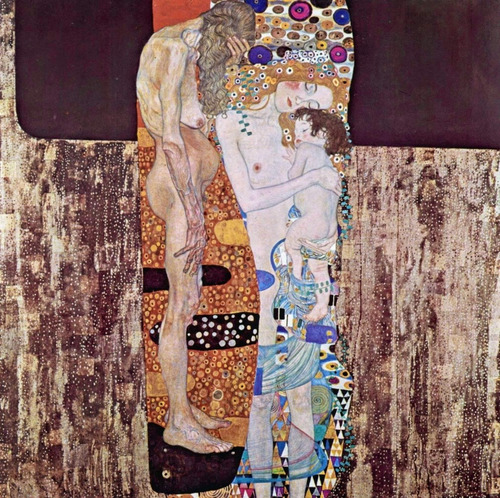 Cuadros Modernos De Klimt- Las Tres Edades De La Mujer 80x80