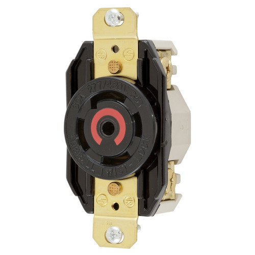 Imagen 1 de 1 de Hbl2820 Hubbell Recept T Lock Insulgrip 4p 5h 30amp 277-480v