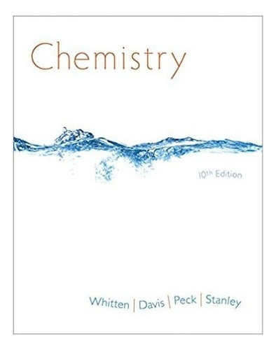 Chemistry, De Kenneth W. Whitten. Editorial Cengage Learning, Tapa Blanda En Inglés, 2013
