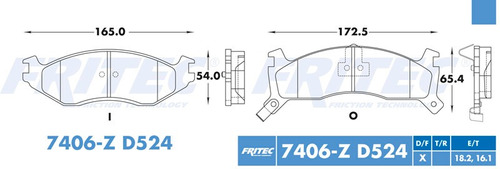 Balatas Delantero Grand Caravan 1994 3.3l Semimetalicas