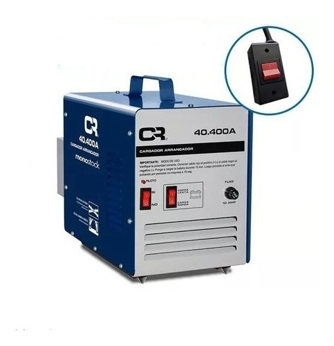 Imagen 1 de 9 de Cargador Arrancador De Bateria Cr 40-400a Arranque Remoto