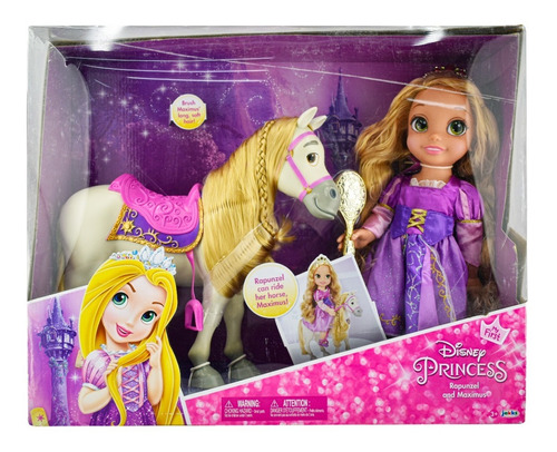 Rapunzel Y Maximus Disney Princesa 34cm Jakks Pacific Cd