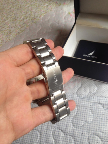 Nautica Nst 101 Chrono Stainless Steel Bracelet A24550g