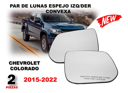 Par De Lunas Espejo Chevrolet Colorado 2015-2022