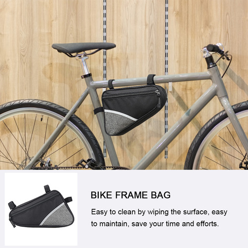 Bolsa Delantera Para Bicicleta Con Banda Reflectante, Bolsa