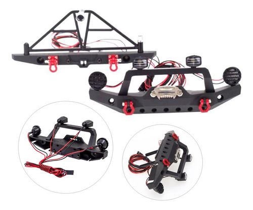 Rc Parachoques Para Axial Trx4 Conjunto Delantero Trasero