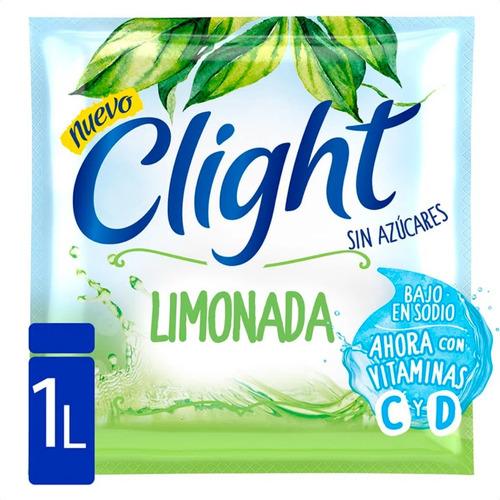 Jugo En Polvo Clight Limonada Vitaminas Sin Tacc - Caja X20