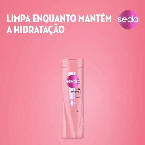 Shampoo Luminous Uv 6% Glycol+vit C Complex 300ml Seda