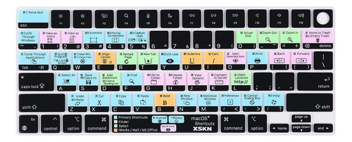 Protector Teclado Shorcuts Mac Os X Para Macbook Pro A2442