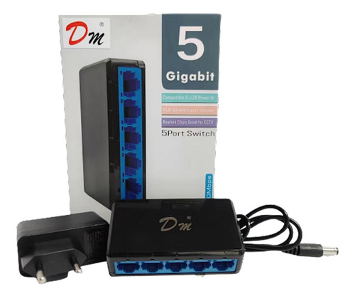 Switch Ethernet Lan Gigabit 5 Puertos 10/100/1000