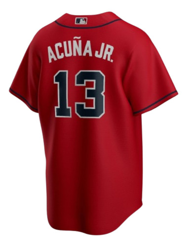 Camisa Nike Mlb Bravos De Atlanta Ronald Acuña # 13.
