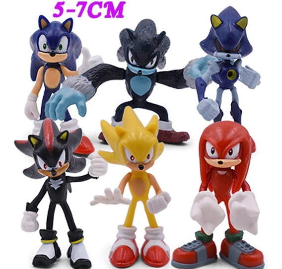 12pcset 6cm Figuras De Juguete Sónico Personajes Shadow Tai 