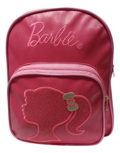 Mochila Barbie De Costa Escolar Passeio Diversos Cor Rosa-chiclete Desenho do tecido Liso