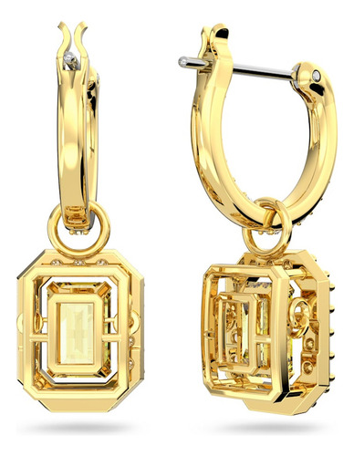 Swaro Pendientes Aretes Millenia Octogonal Yellow Bain Gold