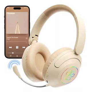 Audífonos Diadema Inalámbrico Led Bluetooth5.2 Con Micrófono